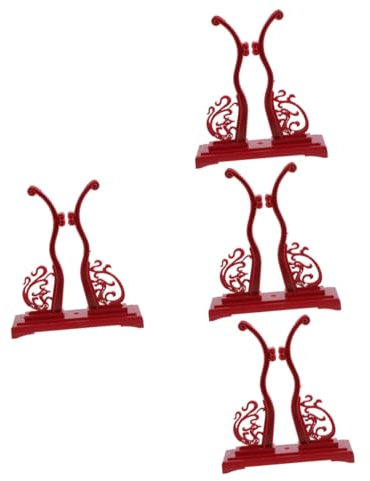 MAGICLULU 4 Pièces support de ventilateur rond ventilateur de table ventilateur table desk fan retrolite support d'affichage de ventilateur présentoir de ventilateur traditionnel abdos rouge
