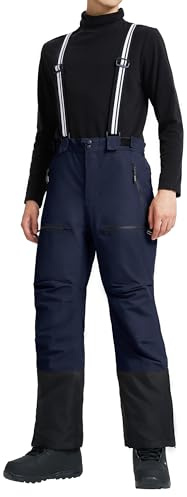 Pioneer Camp Herren Skihose Gefüttert mit Hosenträger Ski Hosen Schneehose Snowboardhose Outdoorhose