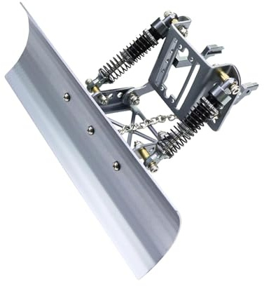 Wmqbjta Spazzaneve, Rimozione Neve E Strumento di Rimozione Neve Come Accessorio in Metallo Leggero E Portatile per Veicoli E per La Realizzazione di, Grigio