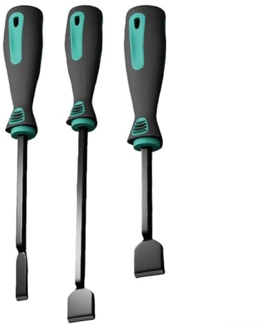 Lot de 3 grattoirs de cylindre de moteur pour enlever les vieux joints et joints d'étanchéité avec lames en acier au carbone et poignées ergonomiques confortables