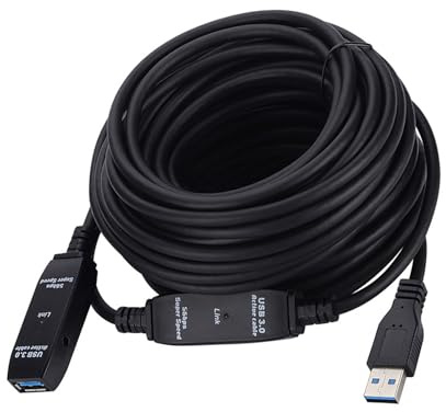 Qusinfc USB3.0 Highly Speed Extension Cable USB3.0 Repeaters Boosters Durability Construction For Printer Scanner PC Signals Boosters USB A Male To Female Repeaters Cable
