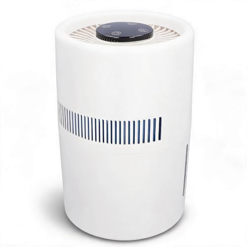 VELATEMOR Humidificador y Purificador de Aire de 4 Litros, Humidificador Silencioso Eficiente de 5 W 2 en 1 para Dormitorio, Oficina, Guardería, Negro