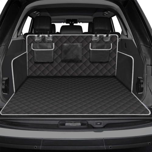 Euvxiami SUV Cargo Liner Dog Seat Covers for Honda Passport 2019 2020 2021 2022 2023 2024 2025 2026, Non-Slip Back Trunk Protector with Bumper Guard Dog Cargo Cover Mat(A)
