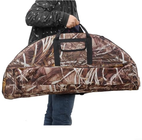 BlesConi Estuche grande para arco compuesto de 95/115 x 45 cm, bolsa de camuflaje con bolsillo para flechas