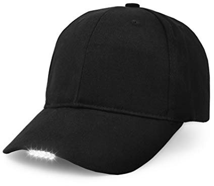 LED-Baseballkappe, atmungsaktive Baseballkappe für Outdoor, Nacht Sport und Jogging mit sehr Hellen LED für Männer und Frauen Es kann für Hip-Hop Partys Festivals Konzerte Orchester verwendet Werden