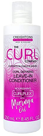 The Curl Company Curl Defining Leave-In Conditioner (250ml) - Professionally Formulated with Nourishing Curplex with Moringa Oil. Experts in Curls & Waves