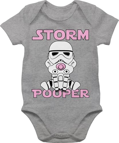 Shirtracer - Baby Body Kurzarm - Sprüche - Storm Pooper I