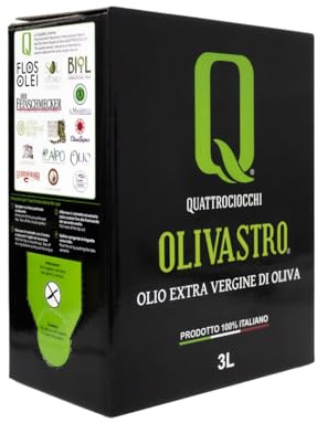 Olio Extra Vergine di Oliva Olivastro 100% Itrana Quattrociocchi Bag in Box 3lt