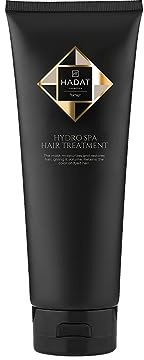 HADAT Cosmetics Hydro Spa Hair Treatment 8.45 Fl. Oz. (250 ml) Professional moisturising hair mask for dry and damaged hair Salon treatment for coloured hair. Maintains colour intensity, Brown