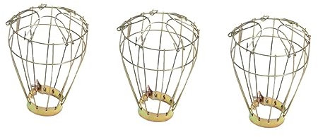 NOLITOY 3stücke Vintage Reptilien Heizlampen Abdeckung Mit Schutzgitter Universeller Lampenschirm Für Terrarien Und Käfige Hitzebeständig Geeignet Für Lampen Einfache Installation