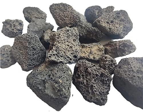 PAKMEZ 1pc/50g/100g Natürliche Aquarium Filtermedien Vulkangestein Biologische Kugel Bio Filter Klares Wasser Dekoration Wabenfilter Stein (Color : 100g, Size : 2-5cm)