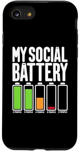 iPhone SE (2020) / 7 / 8 Battery Low Energy Anti Social for Introverts Case