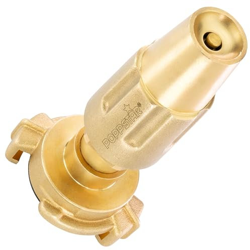 POPPSTAR Lanza de riego de latón Extra Resistente con tobera de 11 mm de diámetro Nominal