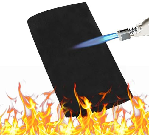 Feuerfeste Unterlage, Hitzeschutzmatte, 50x50cm Hitzebeständig Bis Feuerfeste Matte 1200°C Feuerschutzmatte Für Sicheren Brandschutz Feuerfeste Platte Lötmatte Als Brandschutzmatte für BBQ Grills