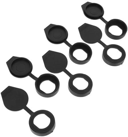 Angoily 6stücke Wasserdichte Schwarze Kunststoff-abdeckkappen Regenfeste Schutzkappen Für Schaltschränke Und Außenschlösser Innendurchmesser Staub Wasserabweisender Schutz Für Türschlösser