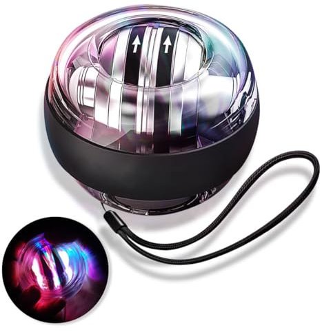 Gyroskopischer Handtrainer, Handgelenk Trainerball, Gyroball Fitnessgeräte für das Training der Armmuskeln, Gyrotwister, Unterarmtrainer und Muskeltrainer,