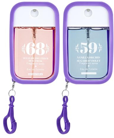 2 profumi, spray per il corpo, da donna, 48 ml, con gancio, profumi, profumi, per il corpo e per capelli, profumi, per viaggi, vacanze, regalo per le donne