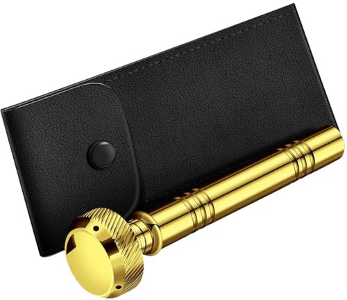 Holy Water | Christian Pocket Holy Water Sprinkler | Stainless Steel Holy Water Container with Leather Carrying Case | Holy Water Bottle | Religious Holy Water Font for Travel Exorcism Kit