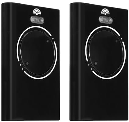 2PCS 868MHZ Garage Door Opener Hand Transmitter Compatible with FAAC Garage Remote 2 Channels FAAC XT4 868 SLH LR, XT4 868 SLH, XT2 868 SLH, XT2 868 SLH LR,Black