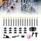 ZANWANXIN 360 Curved Garden Automatic Irrigation System, Drip Irrigation Kit 360 Degree Adjustable Automatic Watering System, Raised Bed Watering System for Garden Yard (49.2Ft Set (15 Nozzles))