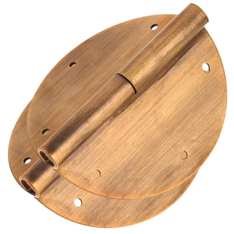 HOLIDYOYO 2pcs Vintage Cabinet Hinge Door Hinges for Crafts Brass for Modern Decor Long Lid Easy Operation for Wardrobe and Cabinet Doors