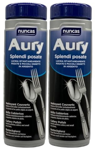 Splendi Posate, Lucida Istantaneamente Posate e Piccoli Oggetti in Argento, 500ml (2 Unità)