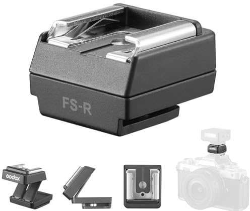 Godox FS-R - Adaptador de zapata de flash plegable de contacto único, ajuste de altura de 30 mm, compatible con Godox iM20/iM22/iM30PRO Serie Flash (no TTL)
