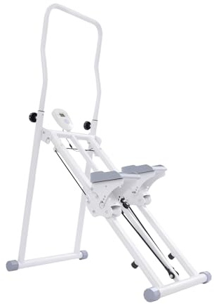 Stepper für Zuhause Gym Faltbare Design Treppensteiger bis 150kg mit LCD Display Vertikale Klettermaschine Fitnessgeräte für Zuhause