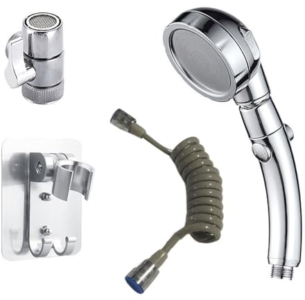 CYDZSRA Rubinetto Aeratore Soffione doccia esterno Ugello spray regolabile da cucina Rubinetto per lavabo sospeso Spruzzatore per tubo flessibile con deviatore