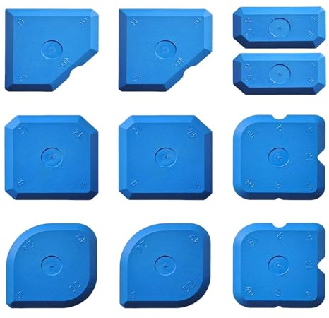 10 Pcs Silicone Sealant Finishing Tool Set,Silicone Sealant Finishing Tool | Caulking Tool Kit Set, Mastic Smoothing Kit for Caulking and Sealing Projects,Trimming Kitchen/Tile/Floor/Bathroom