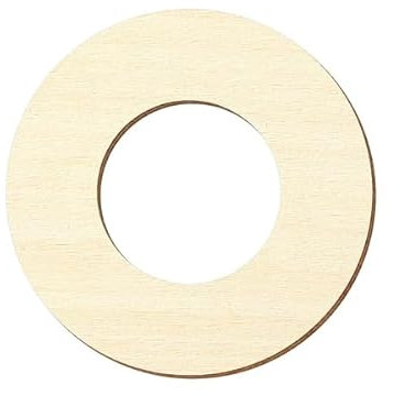 Forma in compensato – disco ad anello/forato, in legno di pioppo, taglio individuale – 3 mm, Compensato, 9cm Innendurchmesser, 32cm Außendurchmesser