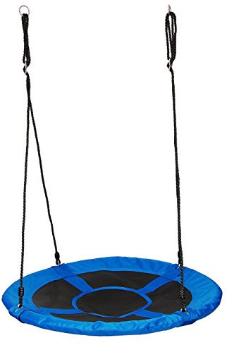 OTITU Altalena A Nido Piatto Stile Nido di Cicogna - Altalena Sospesa, Altalena Circolare 100 Cm - Altalena da Giardino Nido per Altalena da Esterno - Gioco da Giardino - Montaggio Semplice