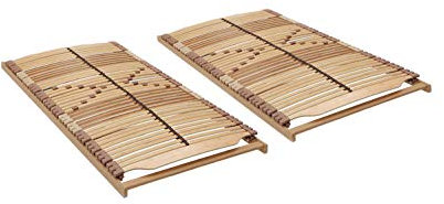 Panda-Greenline XL Lattenrost-Set in 200 x 200 cm – bestehend aus 2 x Lattenrost 100 x 200 cm