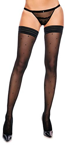 GLAMORY Dotty 30 Calze autoreggenti Nero XL