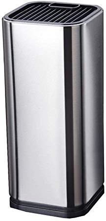 Universal Knife Block,Stainless Steel Kitchen Knife Holder Without Knives,Easy Cleaning Space Saver Knife Storage