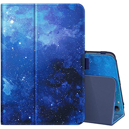 Fintie Folio Case for Kindle Fire HD 8 & Fire HD 8 Plus Tablet (12th Generation/10th Generation, 2024/2022/2020 Release)- Slim Fit Vegan Leather Stand Cover with Auto Sleep/Wake, Starry Sky