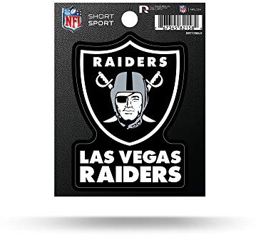 Rico Industries NFL Las Vegas Raiders Die Cut Team Logo Short Sport Sticker