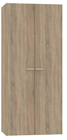 MUEBLES PITARCH | Armario Dormitorio Ropero 2 Puertas, Roble Cambrian, 180x79x52 cm(Alto x Ancho x Fondo), Mueble Auxiliar Moderno, Colección Tibet