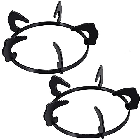 2pcs Gather Fire Gas Stove Cover Cast Saving Round Gas Hood Hob Windproof Cooktop Holder Stand Windscreen Pan Rack 18. 5cm