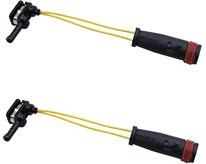 SHLPDFM 2 indicadores de desgaste de contacto de advertencia para desgaste de pastillas de freno, sensores, cable de advertencia de desgaste delantero y trasero para W169 W245 W203 W204 W211 W212