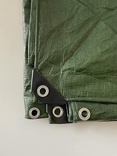 Mugar-Toldo/Lona Verde de Polietileno de 120g/m2 Impermeable, para Camping, protección de vehículos, Muebles de jardín, leña, Obras y Otros usos. (4x6m)