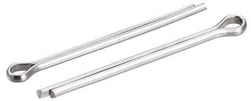 sourcing map 30 Stück Splintstift Geteilter Splint Clip Befestigung aus Edelstahl Sicherungssplinte für Automobil Mechanik 4 mm x 50 mm