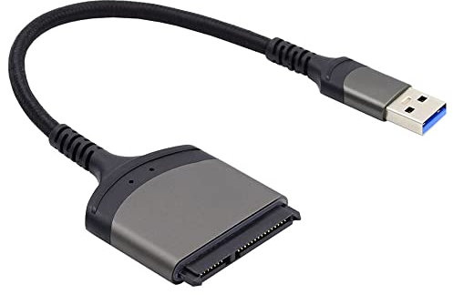 NFHK Cavo adattatore USB 3.0 da tipo A a SATA a 22 pin da 5 Gbps per hard disk da 2,5 pollici SSD