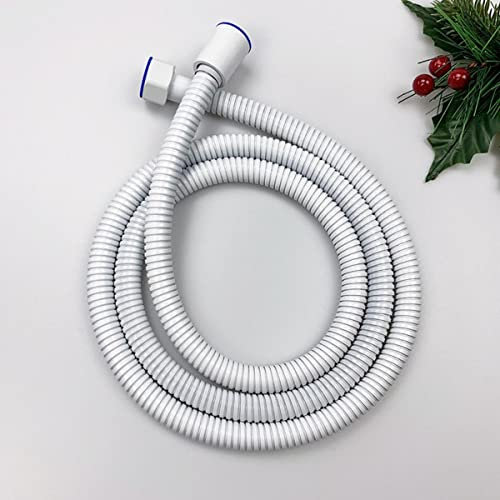 Flexibler Brauseschlauch aus weißem Edelstahl, lang, Badezimmer, Dusche, Wasserschlauch, Verlängerung, Sanitärrohr, Zugrohr, 80 cm