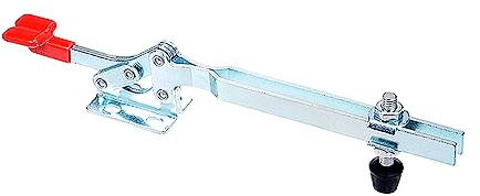 CoCud Toggle Clamp, GH-22185 550Lbs Holding Capacity, Horizontal Quick Release Down Clamp Duty with Rubber Pressure Tip - (Applications: for Woodworking)
