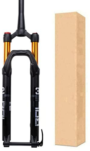 ZECHAO Forcella Anteriore MTB,Viaggio 120mm Forche Ammortizzatori for Biciclette 1-1/2 Lega Di Magnesio Forcella Pneumatica Freno A Disco Asse 15*100mm Forcella Anteriore ( Color : Manual Lock , Size