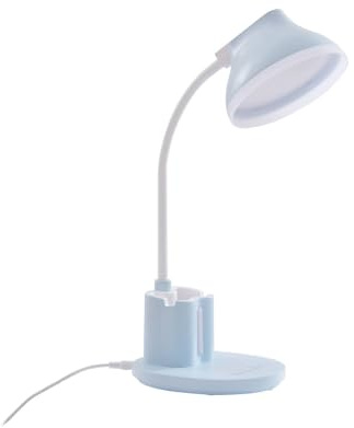 Lindby LED Tischlampe 'Zephyra' (Touchdimmer) dimmbar (Modern) in Blau u.a. für Arbeitszimmer & Büro (1 flammig,) - Tischleuchte, Schreibtischlampe, Nachttischlampe, Touch