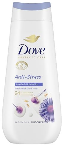 Dove Advanced Care Duschcreme Anti-Stress mit 24h Renewing MicroMoisture beruhigt trockene und gestresste Haut 225 ml