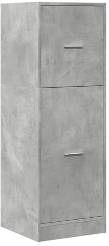 vidaXL Apoteksskåp betonggrå 40x41x118 cm konstruerat trä, apotekskrin, apoteksmöbel, apotekarskåp, apotekarlåda, apotekarskåp, apotekarlåda
