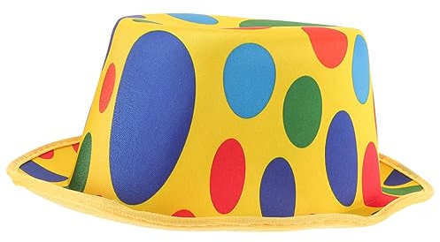 TINEASUR Clownhut Aus Vliesstoff Party-kopfbedeckung Bühnenhut Für Clown-kostüm Hut-requisite Für Aufführungen Und Theater Unisex-clownhut Mit Schöner Textur
